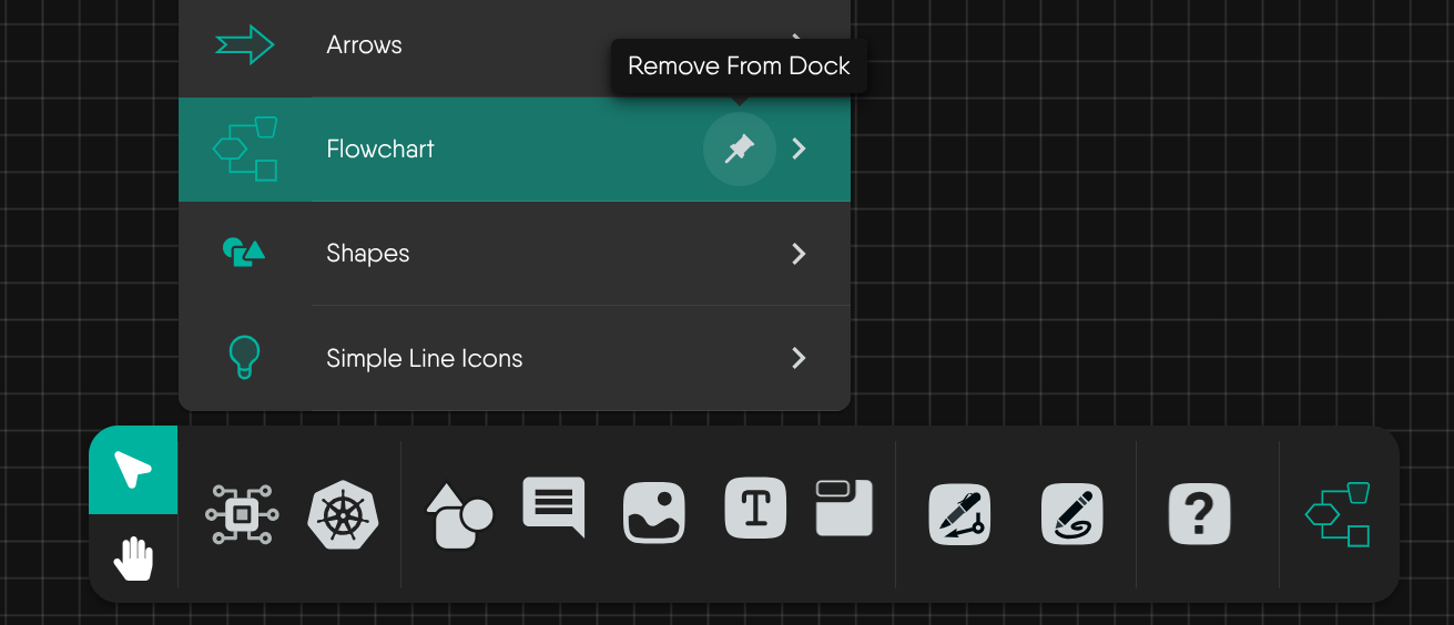 Remove From Dock action